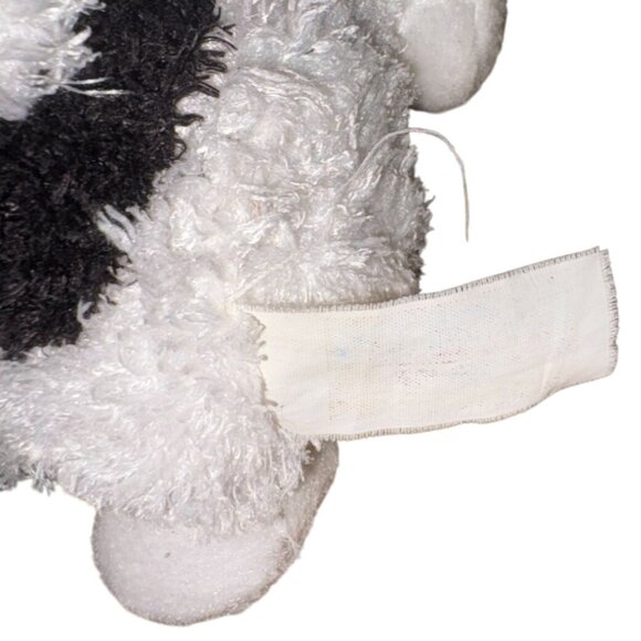 Animal Alley VERY SOFT BLACK & WHITE COW 4" Bean Bag Stuffed Animal Toy - Picture 4 of 4